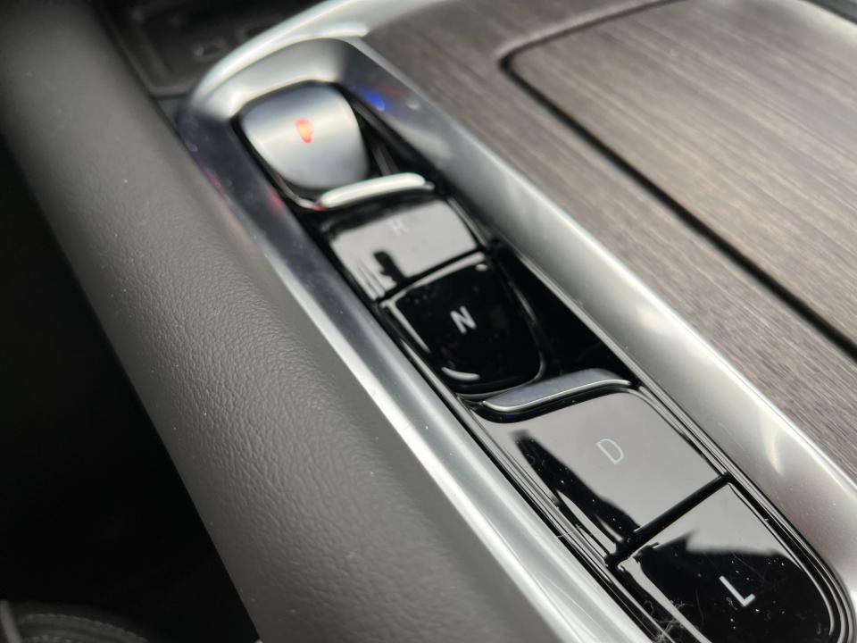 The 2022 Buick Enclave's new center console features more storage and a pushbutton gear selector.