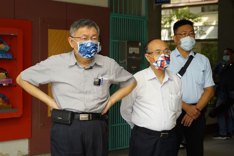 柯文哲視察國家防災日防空及震災複合式災害演練。