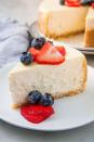 <p>With just a few easy swaps—almond and coconut flour in the crust, and a keto-friendly sugar in the cheesecake mixture—you'll be transported to keto heaven.</p><p>Get the <a href="https://www.delish.com/uk/cooking/recipes/a29099138/keto-cheesecake-recipe/" rel="nofollow noopener" target="_blank" data-ylk="slk:Keto Sugar-Free Cheesecake" class="link rapid-noclick-resp">Keto Sugar-Free Cheesecake</a> recipe.</p>