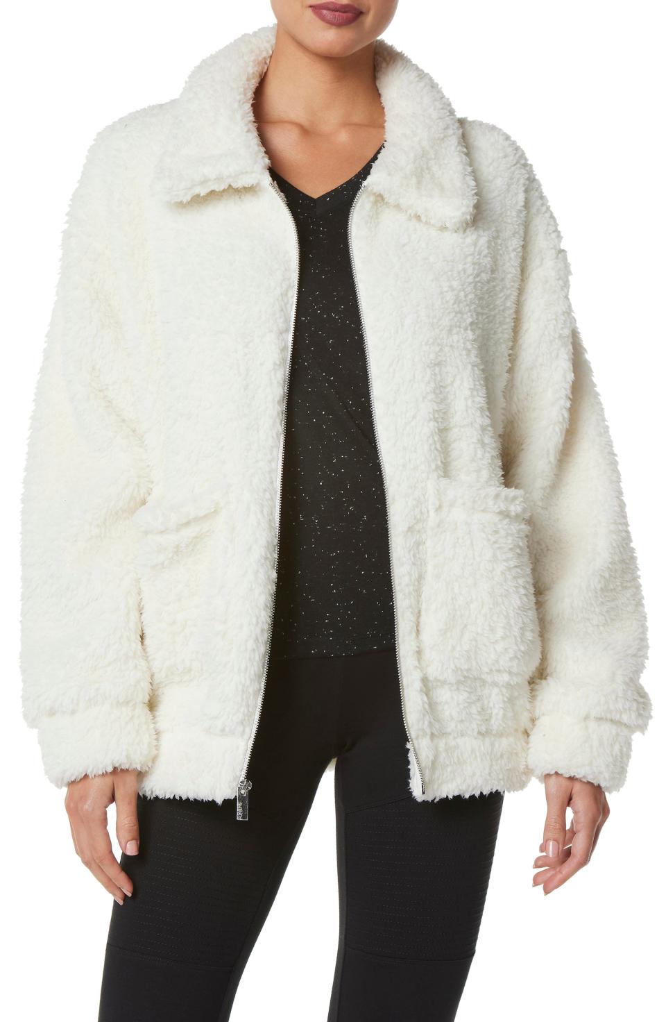 4) Ultra-Soft Faux-Fur Jacket