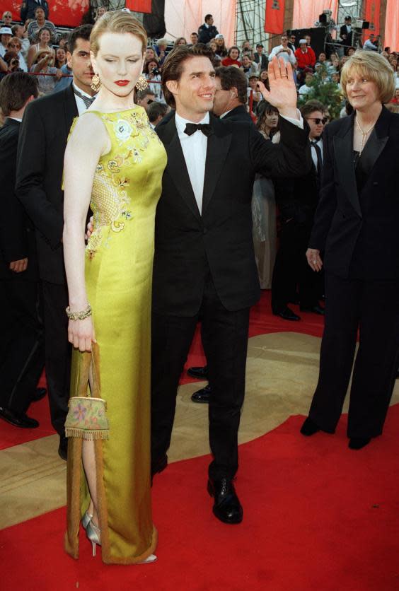 Kidman and Cruise on the red carpet at the 69th Academy Awards, 1997 (AFP/Getty)