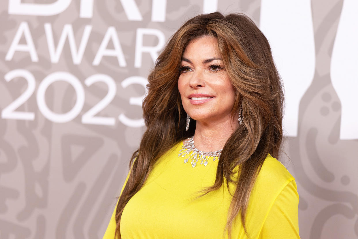Shania Twain attends The BRIT Awards 2023  at The O2 Arena on February 11, 2023 in London, England.  (Jo Hale / Redferns)