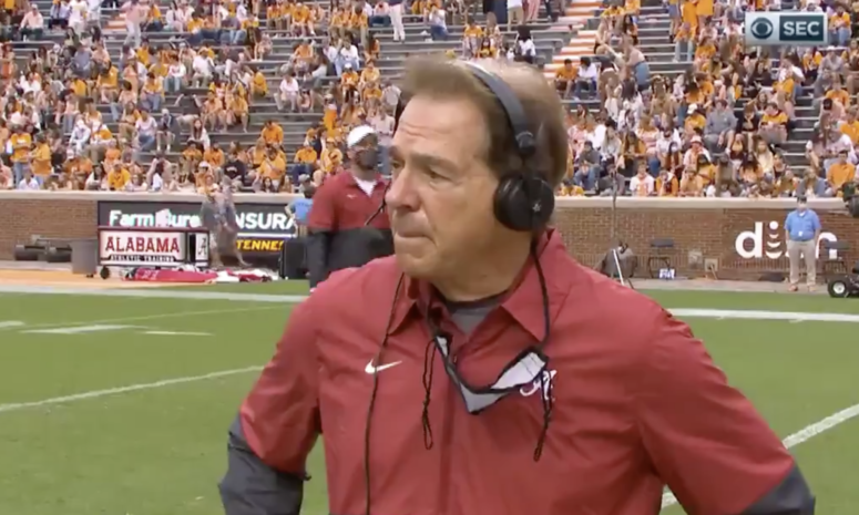 Alabama head football coach Nick Saban.