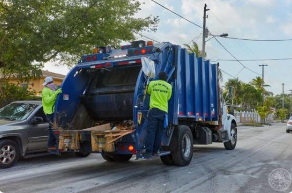 Regularly scheduled City of Miami garbage pickup will happen on Thanksgiving Day and Friday.