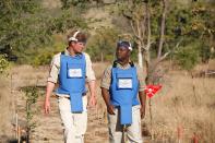 <p>In 1997, Diana headed to Angola to protest the use of landmines. To bring attention to the issue, <a rel="nofollow noopener" href="https://www.youtube.com/watch?v=HJO0bzdjlng" target="_blank" data-ylk="slk:she risked her own safety and walked through a cleared minefield;elm:context_link;itc:0;sec:content-canvas" class="link ">she risked her own safety and walked through a cleared minefield</a>. By 2013, Harry had visited minefields in Angola and Mozambique, and four years later <a rel="nofollow noopener" href="https://www.halotrust.org/media-centre/news/prince-harry-attends-landmine-free-2025/" target="_blank" data-ylk="slk:joined the HALO Trust;elm:context_link;itc:0;sec:content-canvas" class="link ">joined the HALO Trust</a> to advocate that all landmines be cleared by 2025.</p>