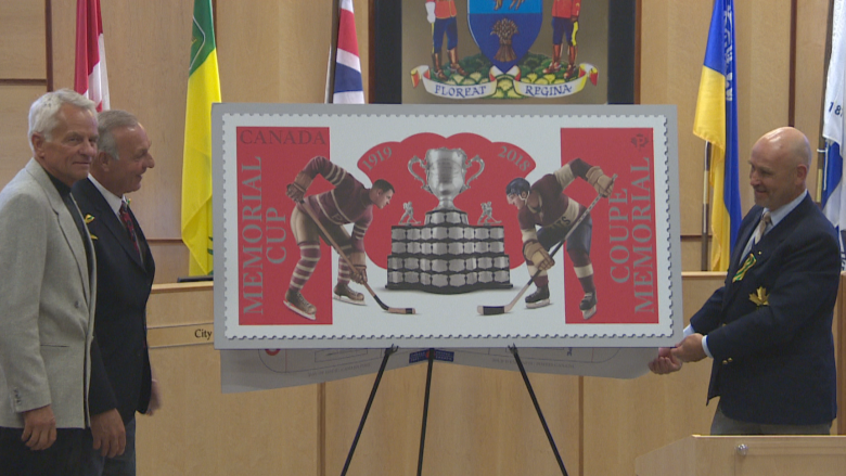 Canada Post releases commemorative stamp for 100th Memorial Cup in Regina