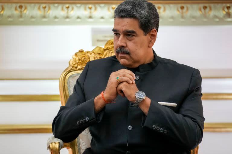 El presidente venezolano, Nicolás Maduro, durante un encuentro esta semana en el Palacio de Miraflores