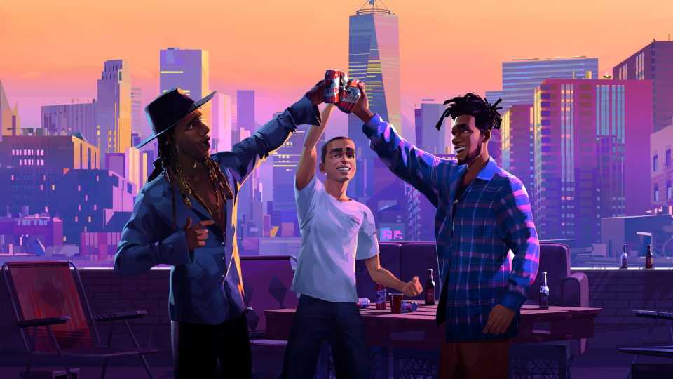 Ty Dolla Sign as Ky, Scott Mescudi as Jabari and Timothée Chalamet as Jimmy in ‘Entergalactic.’ - Credit: COURTESY OF NETFLIX