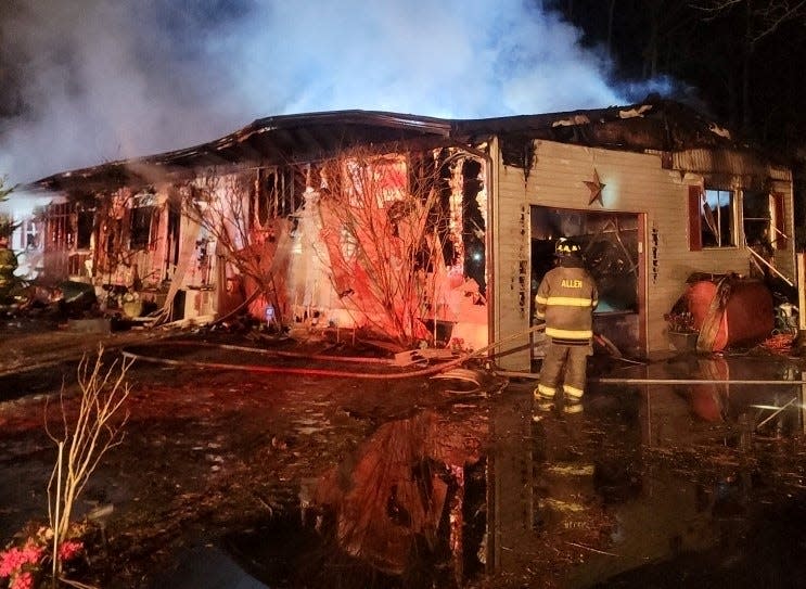 A Somerset County family has been displaced from their home after a major house fire at this residence on Polks Road in Princess Anne on Saturday evening, Feb. 3, 2024.