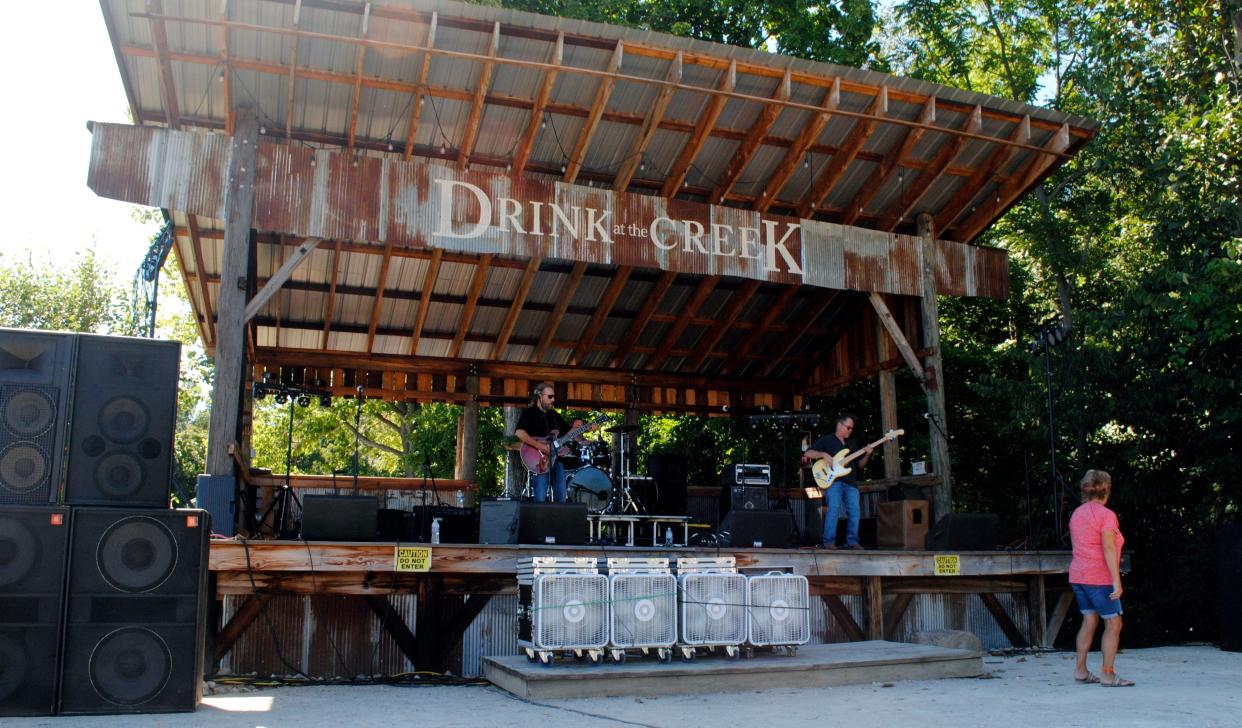 The Drink at the Creek stage at Cedar Creek Winery.