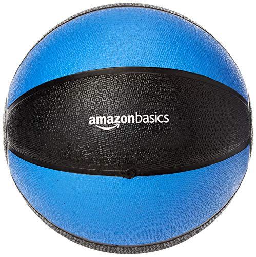 4) Medicine Ball - 10 Pounds, Blue and Black