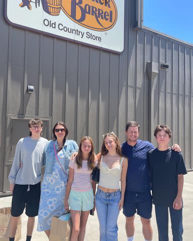 <p>Rhea Wahlberg Instagram</p> Mark Wahlberg and Rhea Durhan with their kids, Ella, Michael, Brendan, and Grace.