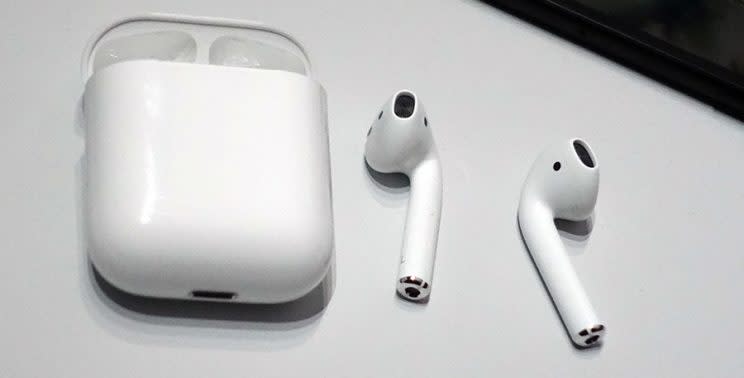 AirPods: Like standard Apple earbuds, but without the tangle.