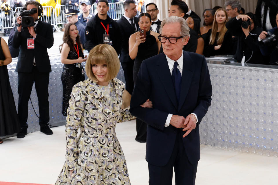 Anna Wintour and Bill Nighy attend the 2023 Costume Institute Benefit celebrating 