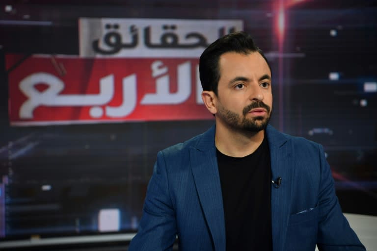 Tunisian broadcaster Hamza Belloumi: interviewees "don't speak at all or they demand to remain anonymous" (FETHI BELAID)