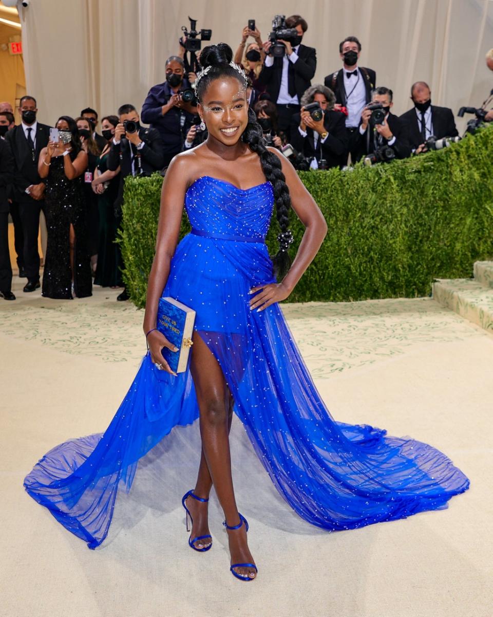 Co-chair Amanda Gorman attends the 2021 Met Gala Celebrating In America: A Lexicon Of Fashion at Metropolitan Museum of Art on September 13, 2021 in New York City. (Photo by Theo Wargo/Getty Images) (Getty Images)