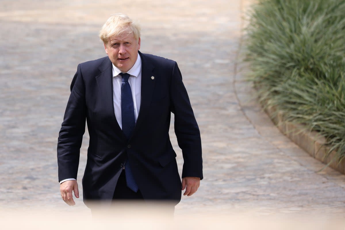 Boris Johnson insisted leadership matters had been dealt with (Dan Kitwood/PA) (PA Wire)