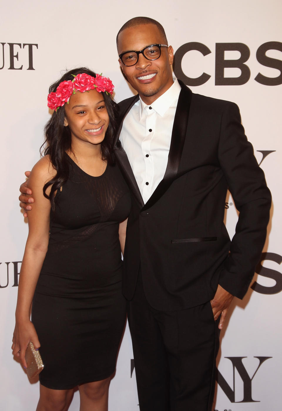 NEW YORK, NY - JUNE 08:  Deyjah Imani Harris (L) and T.I. attend American Theatre Wing's 68th Annual Tony Awards at Radio City Music Hall on June 8, 2014 in New York City.  (Photo by Jim Spellman/WireImage)