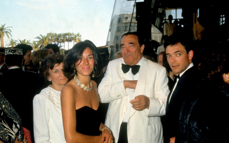 Robert Maxwell with his wife Elizabeth, his son, Ian and his daughter, Ghislaine in 1990 - www.bridgemanimages.com 