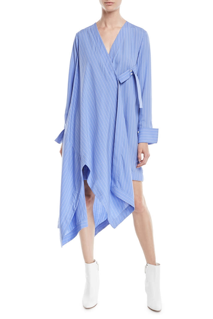 For the shirtdress-lover who prefers a drapey silhouette. <em>Palmer//Harding Finale asymmetric shirt dress, $630 at <a href="https://www.bergdorfgoodman.com/palmerharding-Finale-Striped-Asymmetric-Shirtdress/prod139890037/p.prod" rel="nofollow noopener" target="_blank" data-ylk="slk:Bergdorf Goodman;elm:context_link;itc:0;sec:content-canvas" class="link ">Bergdorf Goodman</a></em>