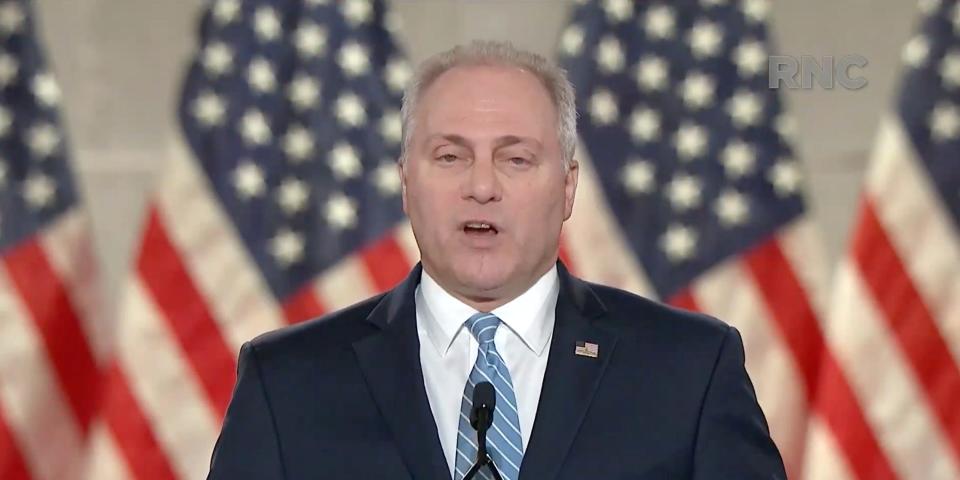 Rep. Steve Scalise, the No. 2 Republican in House leadership, has called for the ouster of the party's No. 3, Rep. Liz Cheney, in favor of Rep. Elise Stefanik.