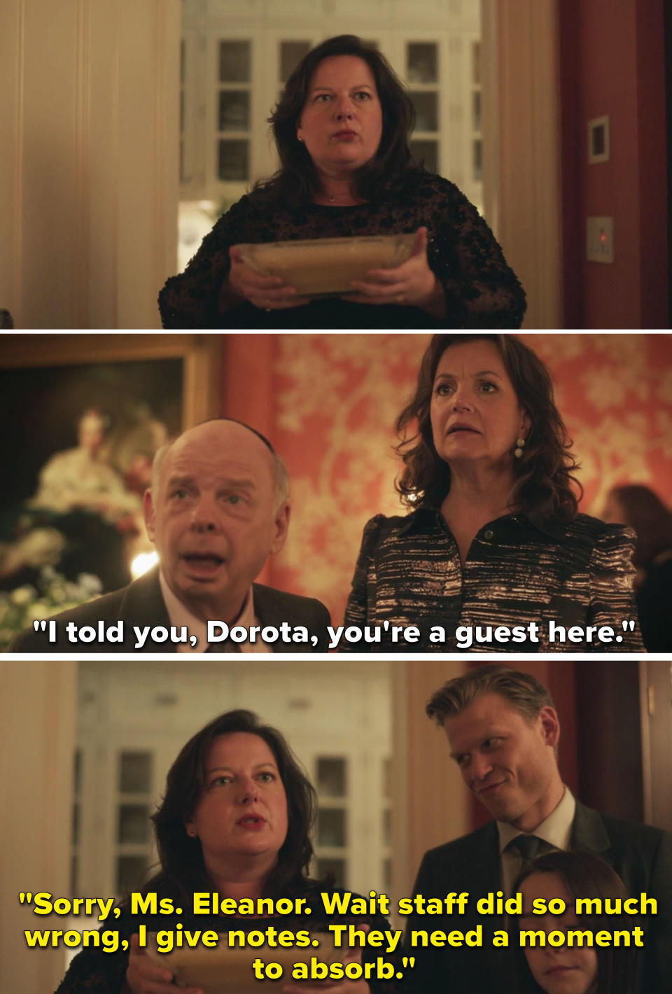 Also, I love that Dorota is still married to Vanya. I am so emotional.