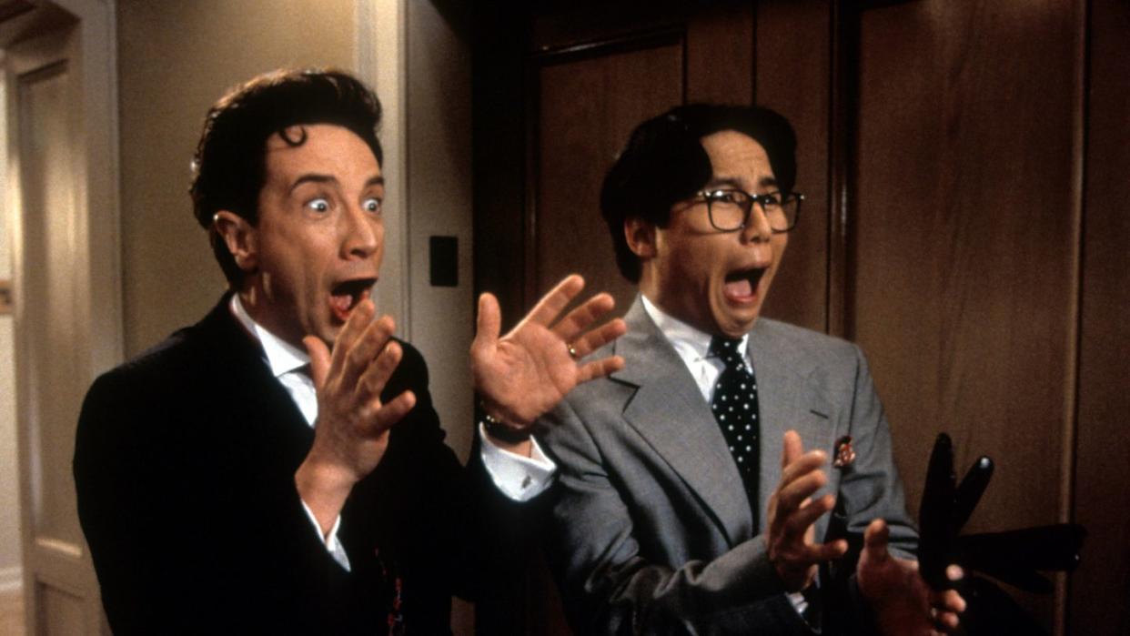 martin short and bd wong in 'father of the bride part ii'