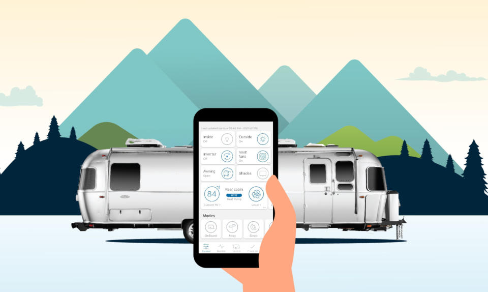 Airstream revealed in early August that its 2019 Classic RVs will feature app-