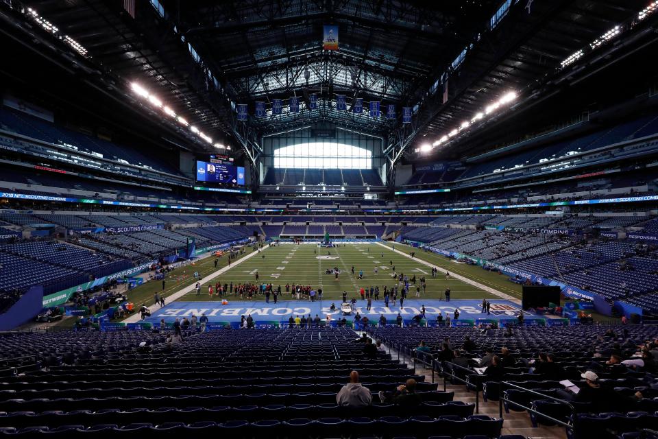 Lucas Oil Stadium is the site of the annual NFL Combine.