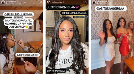 Style Living Ig Rhonj Melissa Gorga Antonia Junior Prom 1