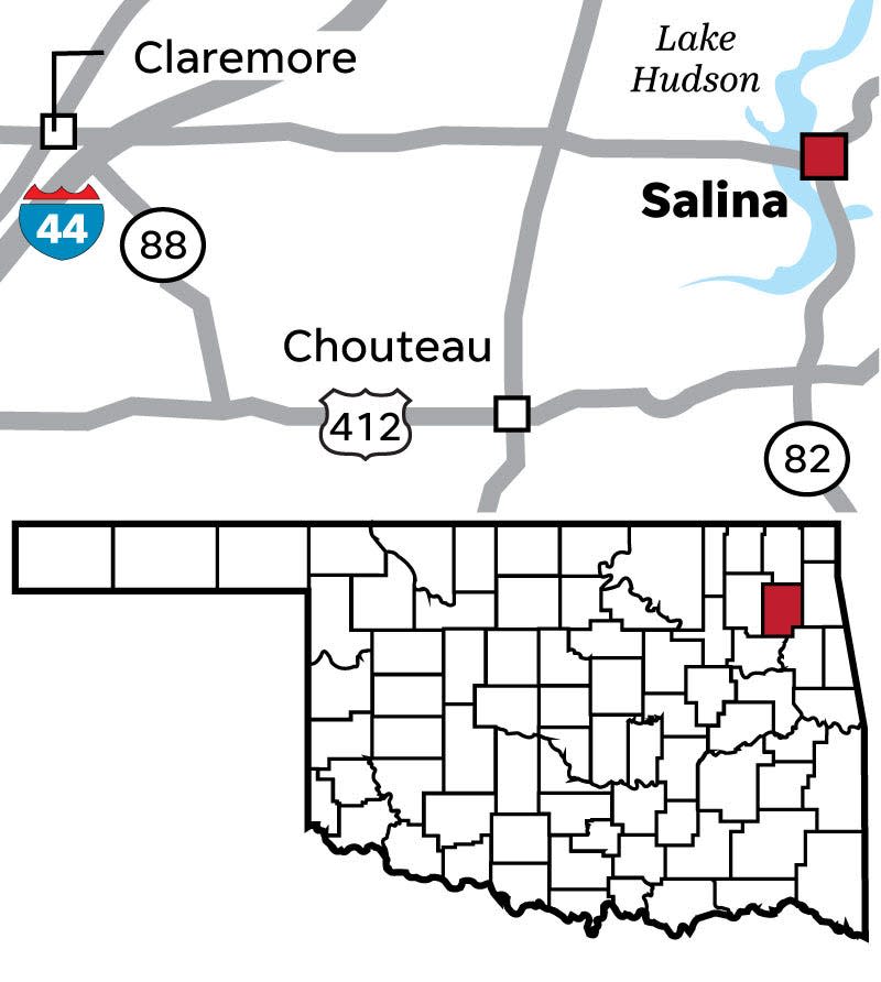 Salina is in far northeastern Oklahoma.