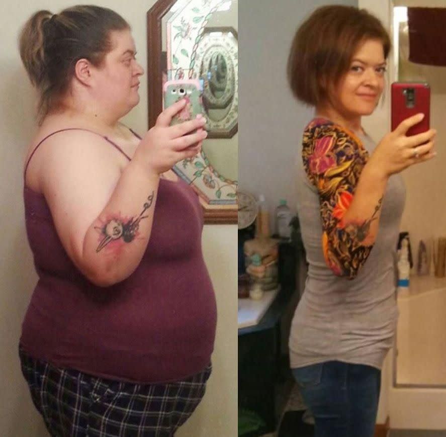 Roxanne Crozier weighed 163kg at her heaviest. But now she's lost 100kg. Photo: Roxanne Crozier