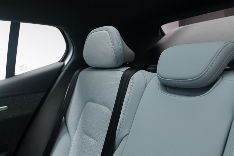 The backrow of seats in the Volvo EX30.