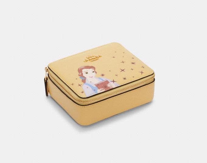 Disney X Coach Large Jewelry Box With Belle. Image via Coach Outlet.