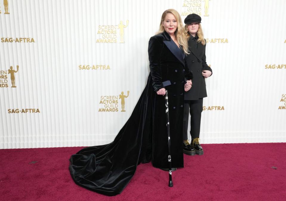 Christina Applegate, left, and Sadie Grace LeNoble (Jordan Strauss/Invision/AP)