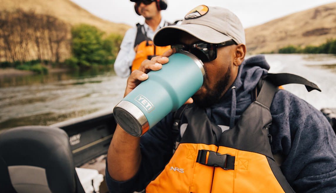 YETI Rambler Bottle - 46 oz. - Chug Cap - King Crab Orange - TackleDirect