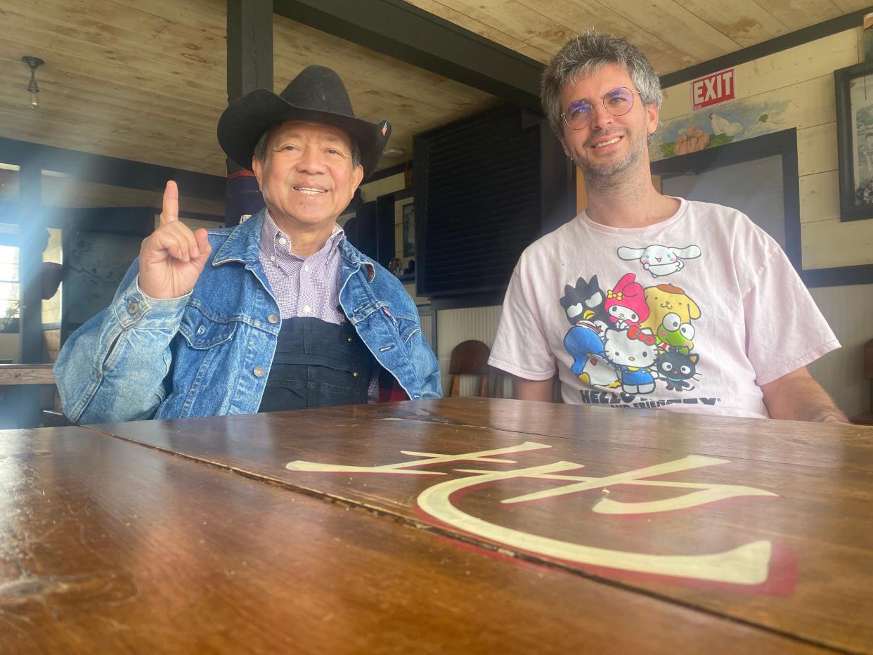 Tong's Thai Cuisine owner Tong Trithara, left, and Baker Creek Heirloom Seed Company owner Jere Gettle are teaming up to help marginalized children in Thailand with Baker Creek Chiang Rai.