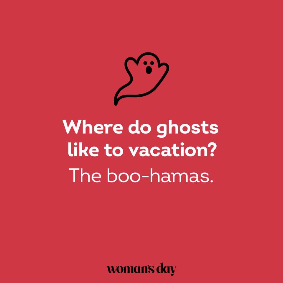 where do ghosts like to vacation, the boohamas joke