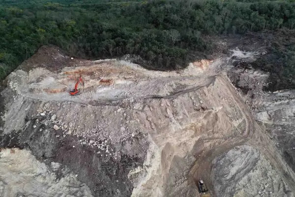 Obras realizadas alrededor del Tren Maya, en el estado de Campeche. Foto: Robin Canul.