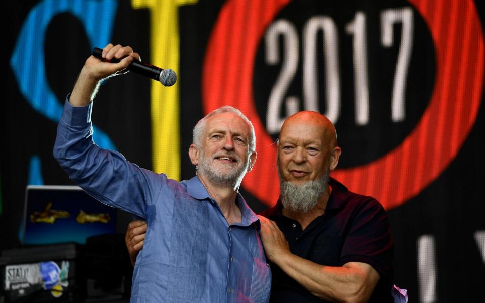  Jeremy Corbyn and Michael Eavis  - REUTERS