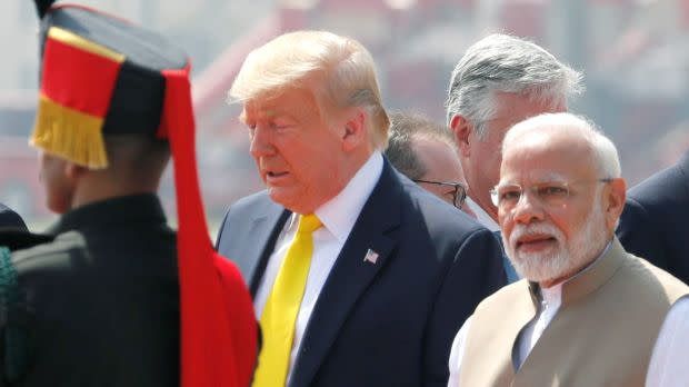 US President Donald Trump visits India