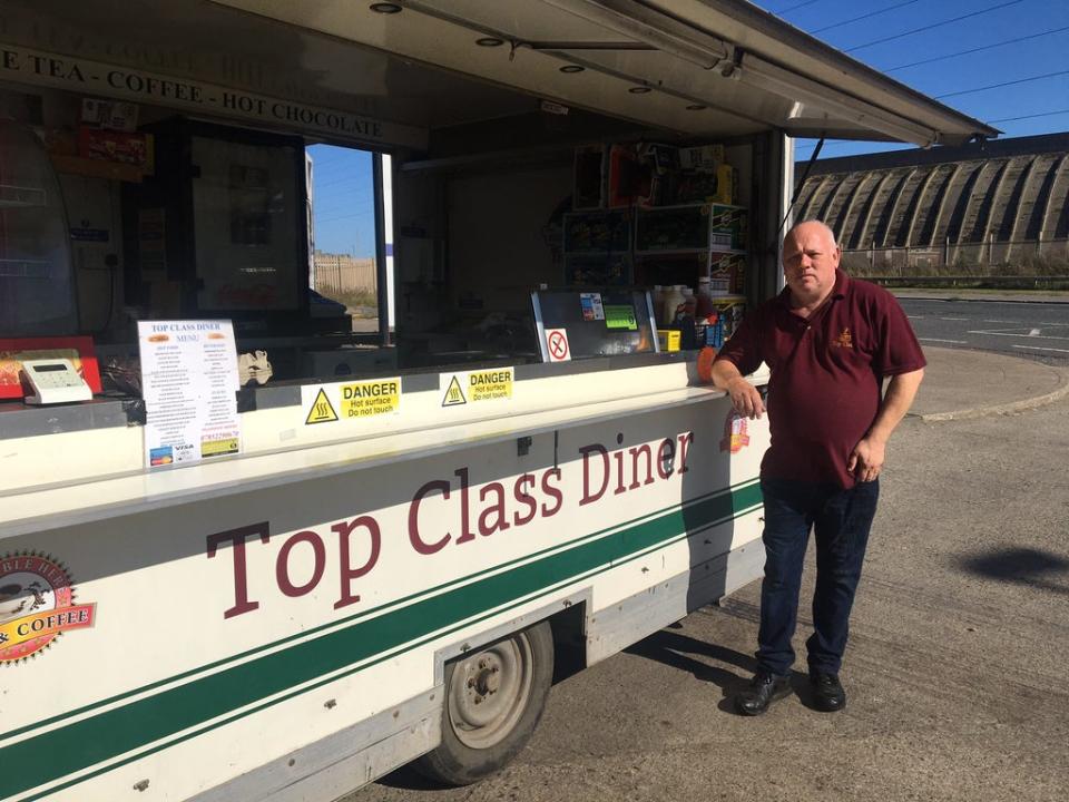 Dave Eden, outside his food truck (Colin Drury)