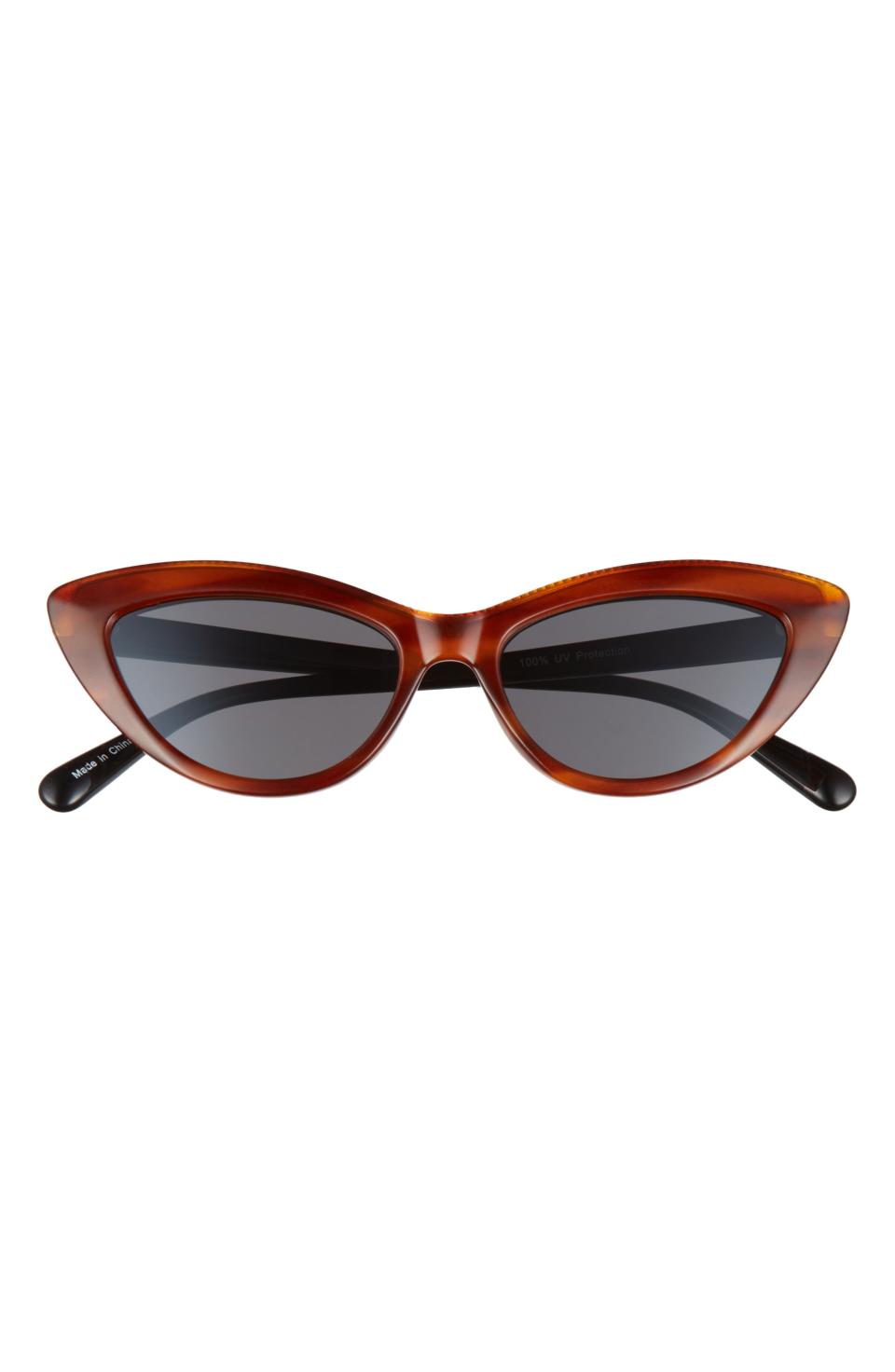 <br><br><strong>BP.</strong> 52mm Cat Eye Sunglasses, $, available at <a href="https://go.skimresources.com/?id=30283X879131&url=https%3A%2F%2Fwww.nordstrom.com%2Fs%2Fbp-52mm-cat-eye-sunglasses%2F5793827" rel="noopener" target="_blank" data-ylk="slk:Nordstrom;elm:context_link;itc:0;sec:content-canvas" class="link ">Nordstrom</a>