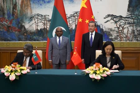 Maldives Foreign Minister Abdulla Shahid visits China