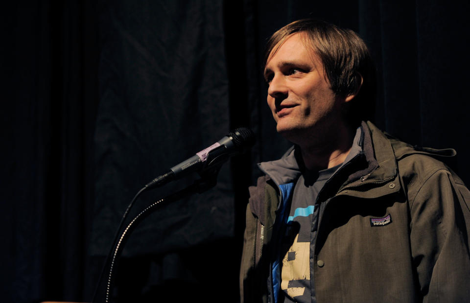 PARK CITY, UT - JANUARY 23: Director Jon Wright speaks on stage at the 