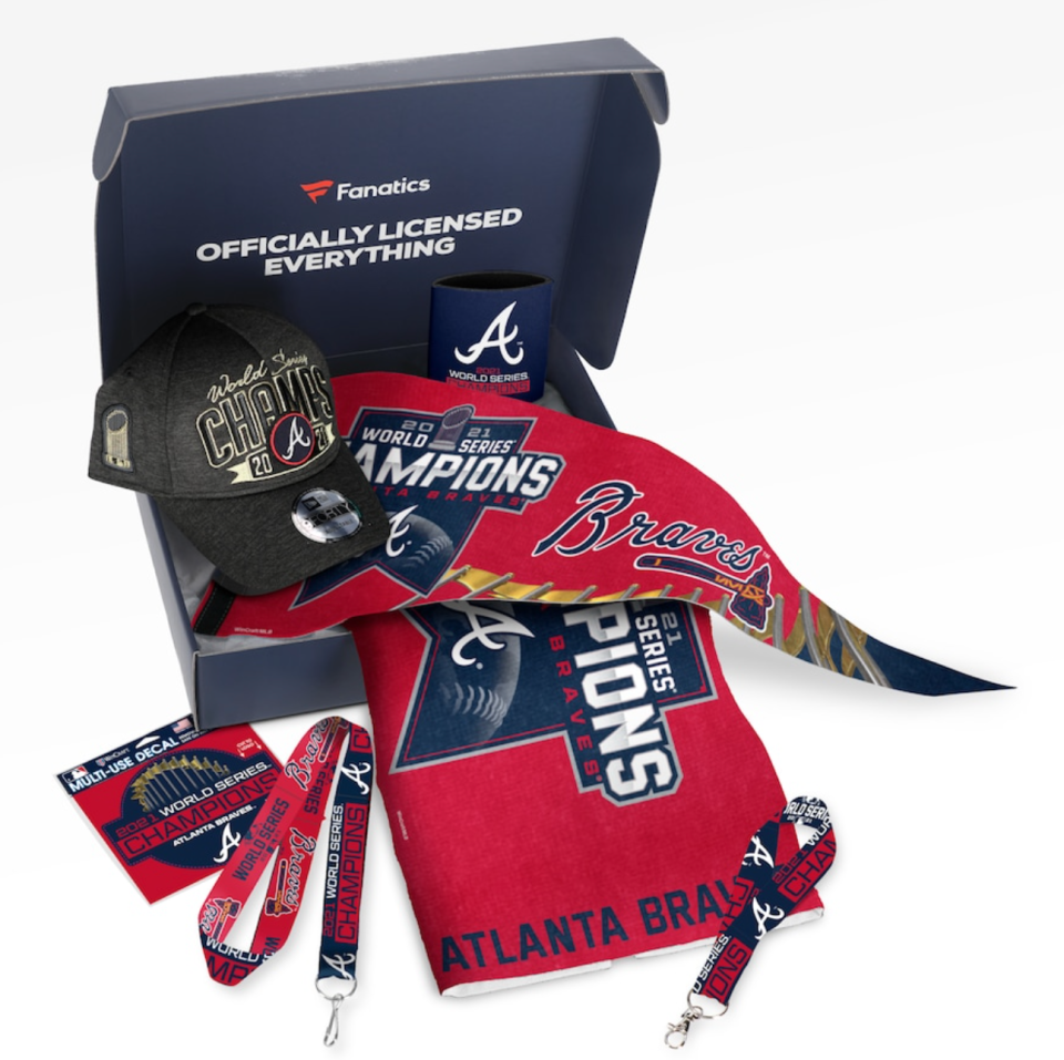 Braves Fanatics Pack 2021 World Series Champions Gift Box