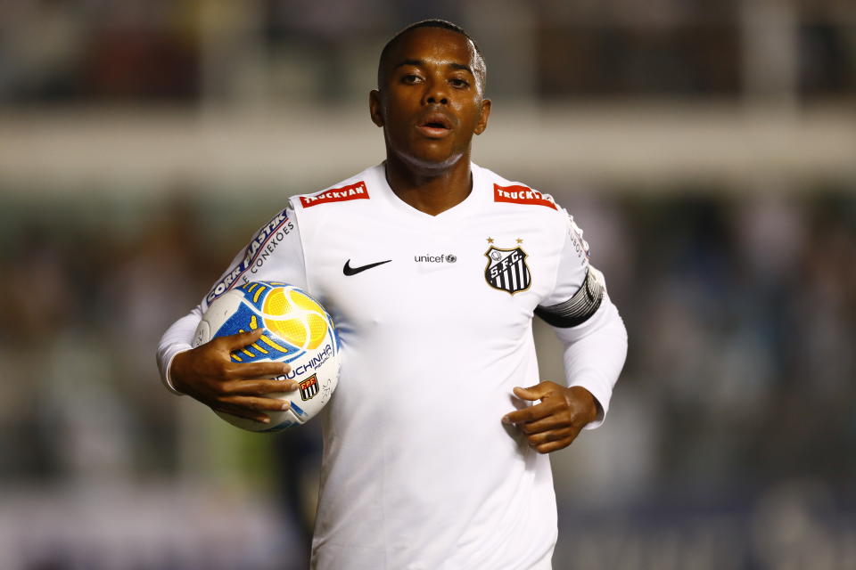 ***ARQUIVO***SANTOS, SP - O ex-jogador Robinho, que teve passagem marcante pelo Santos durante a carreira. (Foto: Eduardo Anizelli/Folhapress)
