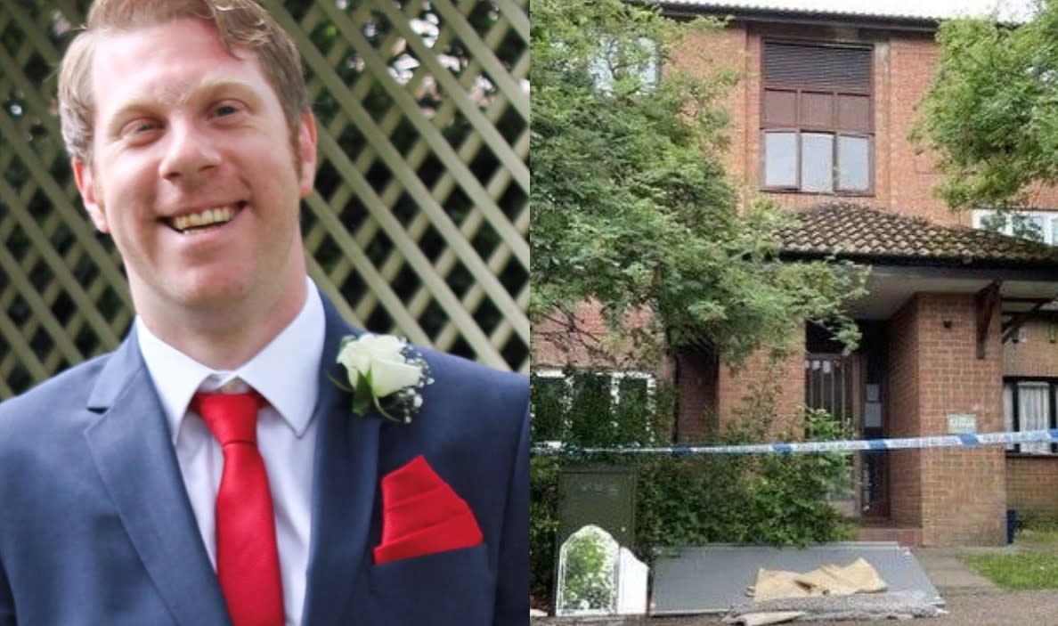 Richard Woodcock, 38, was found dead at a property in Milton Keynes (PA)