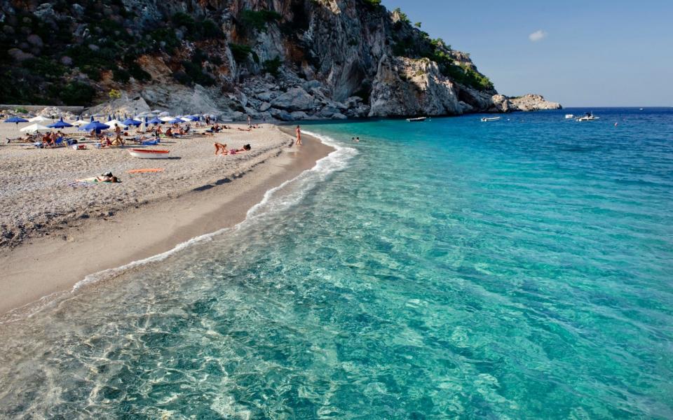 Kyra Panagia beach on the Greek island of Karpathos in the Aegean Sea - Digfoto/imageBroker RF