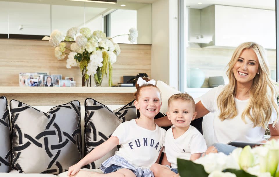 For the mother-of-two, it's all about spending quality time with daughter Pixie and son Hunter, while having a generous selection of programs to watch at one's leisure with a simple online log-in. Source: Supplied